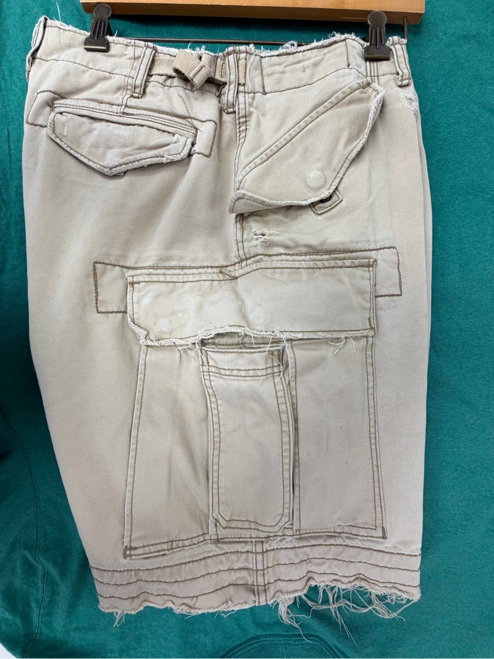 Polo Men's Beige Cargo Shorts with Utility Pockets